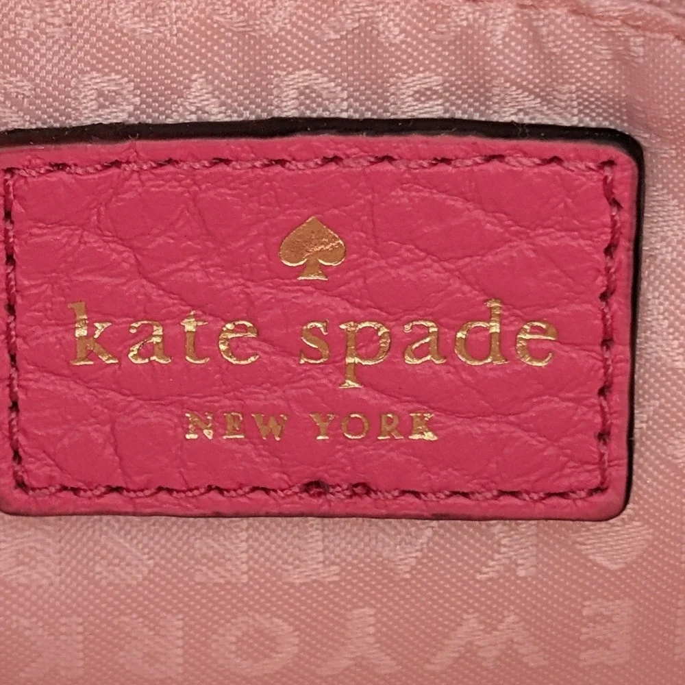 Kate Spade Perri Lane Romy Satchel‎ Medium Pink Leather Laser Cut Preppy Luxury